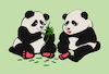 Cartoon: Panda in Love... (small) by berk-olgun tagged panda,in,love