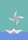 Cartoon: Paper Sailing Ship... (small) by berk-olgun tagged paper,sailing,ship