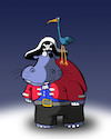 Cartoon: Pirate Rhino... (small) by berk-olgun tagged pirate,rhino