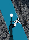 Cartoon: Pole Dancing in the Rain... (small) by berk-olgun tagged pole,dancing,in,the,rain