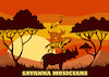 Cartoon: Savanna Musicians... (small) by berk-olgun tagged savanna,musicians