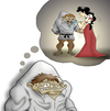 Cartoon: She gave me water.. (small) by berk-olgun tagged she,gave,me,water