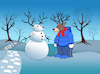 Cartoon: Snowdeer... (small) by berk-olgun tagged snowdeer