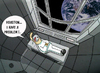 Cartoon: Space phobia.. (small) by berk-olgun tagged space,phobia