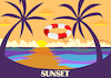 Cartoon: Sunset... (small) by berk-olgun tagged sunset