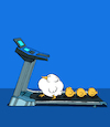Cartoon: Treadmill... (small) by berk-olgun tagged treadmill