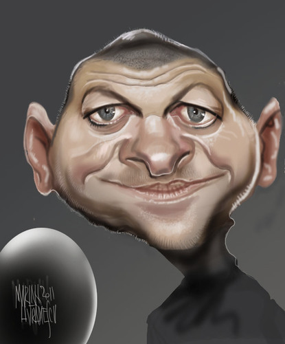 Cartoon: Andy Serkis (medium) by Marian Avramescu tagged mmmmmmmmmmmmm