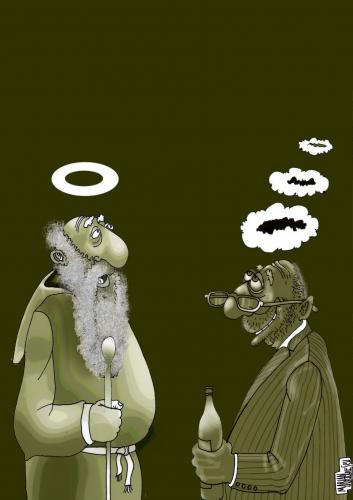 Cartoon: angels (medium) by Marian Avramescu tagged angels