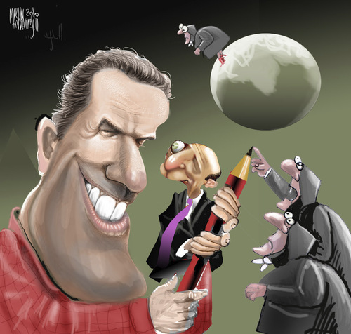 Cartoon: conference (medium) by Marian Avramescu tagged mmmmmmmmm