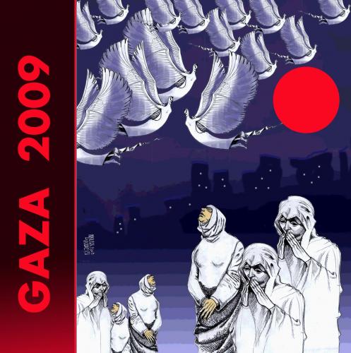 Cartoon: GAZA (medium) by Marian Avramescu tagged gaza