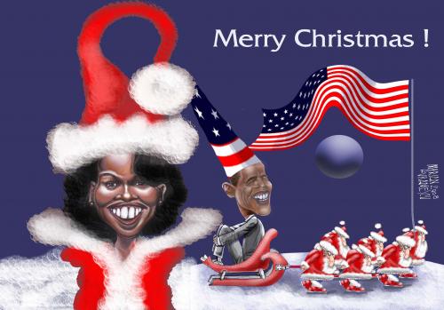 Cartoon: Merry Christmas (medium) by Marian Avramescu tagged merry,christmas