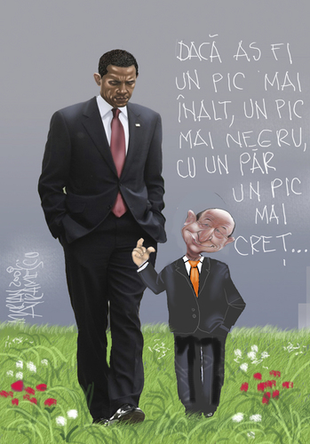 Cartoon: OBAMA AND BASE (medium) by Marian Avramescu tagged by,mav