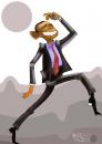 Cartoon: Obama (small) by Marian Avramescu tagged mav