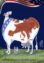 Cartoon: The COW (small) by Marian Avramescu tagged cow