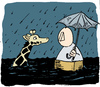 Cartoon: Noah (small) by jen-sch tagged noah,noach,ark,arche,bibel,sintflut,regen,giraffe,tsunami