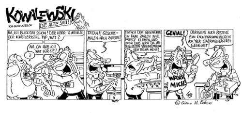 Cartoon: Kowalewski Fanshop12 (medium) by Glenn M Bülow tagged fans,soccer,ruhrgebiet,fußball,europameisterschaft,em,fankultur