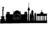 Cartoon: Skyline Berlin (small) by Glenn M Bülow tagged sights,sightseeing,monument,skyline,city,travel,germany,deutschland,berlin