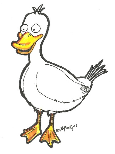 Cartoon: a duck (medium) by m-crackaz tagged duck