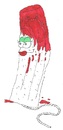 Cartoon: Bloody Tampon (small) by m-crackaz tagged bloody,tampon,tampax