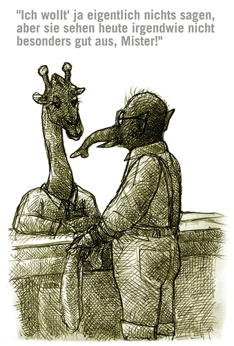 Cartoon: Mister (medium) by jenapaul tagged humor,satire,animals,elephant
