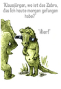 Cartoon: Klausjürgen (small) by jenapaul tagged krokodile,erziehung,menschen,kinder,humor