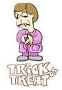 Cartoon: trick or treat (small) by jenapaul tagged merkel,politik,halloween,vampir,humor