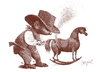 Cartoon: Little cowboy (small) by Wiejacki tagged boy,spiel,knabe,play