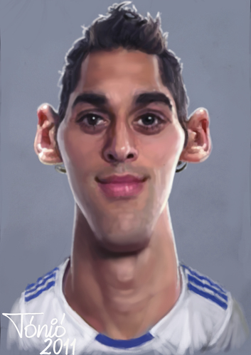 Cartoon: Alvaro Arbeola (medium) by Tonio tagged football,karikatur,fußball,fussball,sport,alvaro arbeloa,alvaro,arbeloa