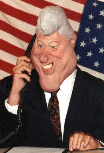 Cartoon: Bill Clinton figure (medium) by Tonio tagged caricature,portrait,funny,picture,karikatur,sculpture,bildhauer