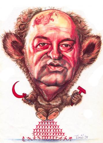 Cartoon: Gorbatchev (medium) by Tonio tagged caricature,portrait,politics,russian