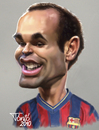 Cartoon: Andres Iniesta FC Barcelona (small) by Tonio tagged football