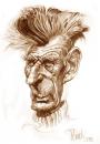 Cartoon: irish writer Samuel Beckett (small) by Tonio tagged caricatura portrait writer