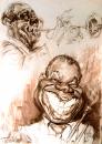 Cartoon: Luis Armstrong (small) by Tonio tagged portrait caricature musician jazz star trompet
