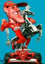Cartoon: Michael Schumacher (small) by Tonio tagged caricature portrait formula1 german ferrari sports