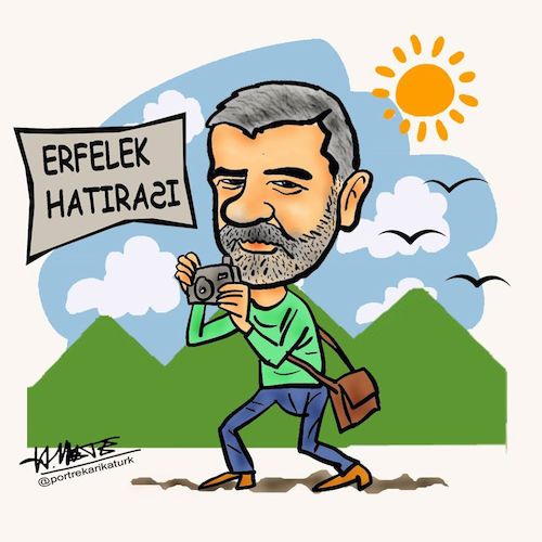 Cartoon: cartoon (medium) by ofriyos tagged karikatür,mizah,portrekarikatür