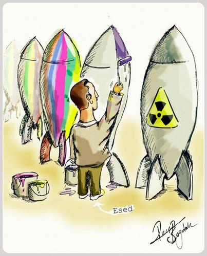 Cartoon: Pretty War ! -ASSADical Hazard (medium) by recepboidak tagged assad,syria,chemical,hazards,esed,war