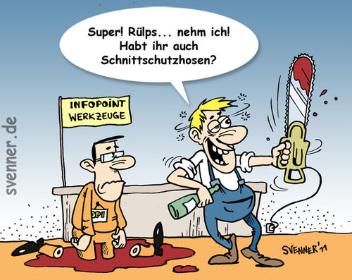Cartoon: Dumm gelaufen... (medium) by svenner tagged comic,cartoon,fun