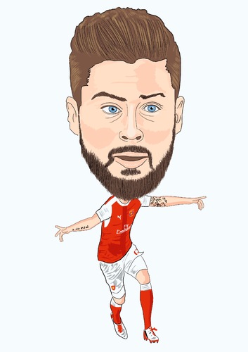 Cartoon: Giroud Arsenal (medium) by Vandersart tagged arsenal,cartoons,caricatures