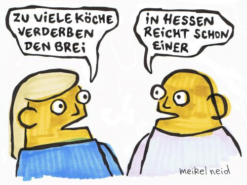 Cartoon: koch (medium) by meikel neid tagged koch,hessen,politik
