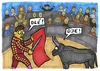 Cartoon: oje (small) by meikel neid tagged stier,stierkampf,torero,matador,arena,tier