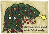 Cartoon: weihnachten zieht mich runter (small) by meikel neid tagged weihnachten weihnachtsbaum baum anstrengung stress