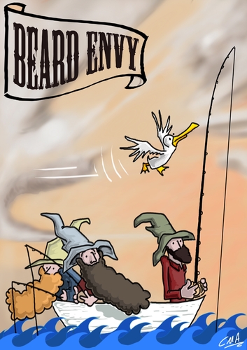 Cartoon: Beard Envy (medium) by plateheadzoo tagged fishing,beards