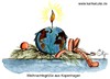 Cartoon: Frohe Weihnachten ! (small) by Bernd Ötjen tagged weihnachten grüße klimagipfel weltklimagipfel kopenhagen umweltminister un konferenz scheitern kerze erde flamme schleife kugel planet klimawandel