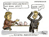 Cartoon: Guido Westerwelle (small) by Bernd Ötjen tagged guido,westerwelle,angela,merkel,außenminister,sparen,verantwortung,sparschwein,cdu,fdp,koalition,verhandlungen