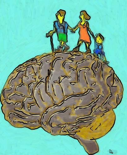 Cartoon: braintours (medium) by zu tagged tourist,brain