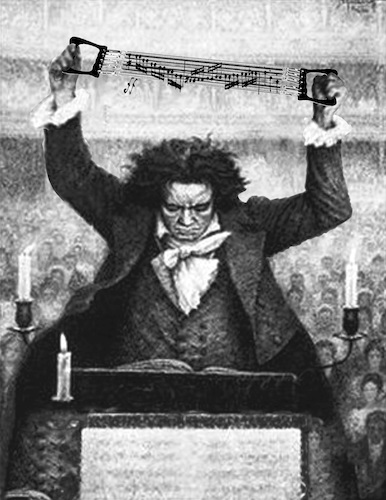 Cartoon: Fortissimo (medium) by zu tagged beethoven,expander,conductor,fortissimo
