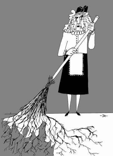 Cartoon: Laundress (medium) by zu tagged laundress