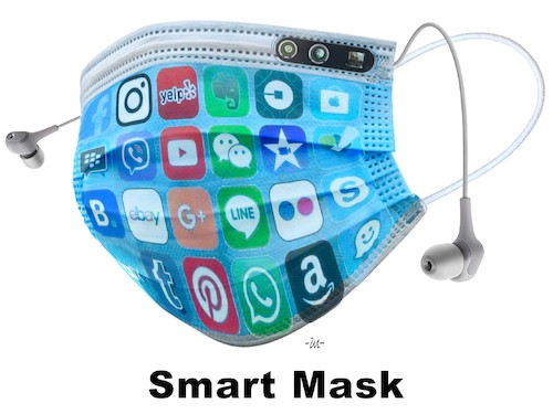 Cartoon: Smart Mask (medium) by zu tagged coronavirus,mask