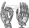 Cartoon: Cats cradle (small) by zu tagged robot,hand,cats,cradle