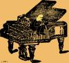 Cartoon: Liszt (small) by zu tagged liszt,piano